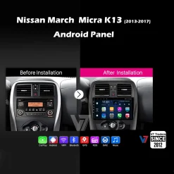 Nissan March Micra K13 2013-2017 Android Auto Car Stereo Wireless Apple Carplay | Multimedia Screen Head Units 1