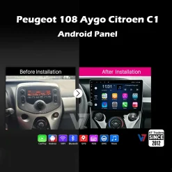 Toyota Aygo Citroen C1 Peugeot 108 Android Car Stereo Multimedia 1