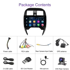 Nissan March Micra K13 2013-2017 Android Auto Car Stereo Wireless Apple Carplay | Multimedia Screen Head Units 2