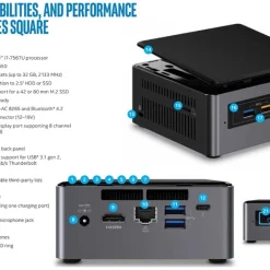 Intel NUC Mini Micro Tiny PC i7-7TH GEN 32GB RAM 1TB NVMe SSD WiFi 4K WIN 11 PRO 4 Intel NUC Mini Micro Tiny PC i7-7TH GEN 32GB RAM 1TB NVMe SSD WiFi 4K WIN 11 PRO 1
