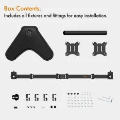 Dual GAMING Monitor wide Screen Setup 48" 2x24" HD 1920x1080 HDMI VGA DVI DP 5